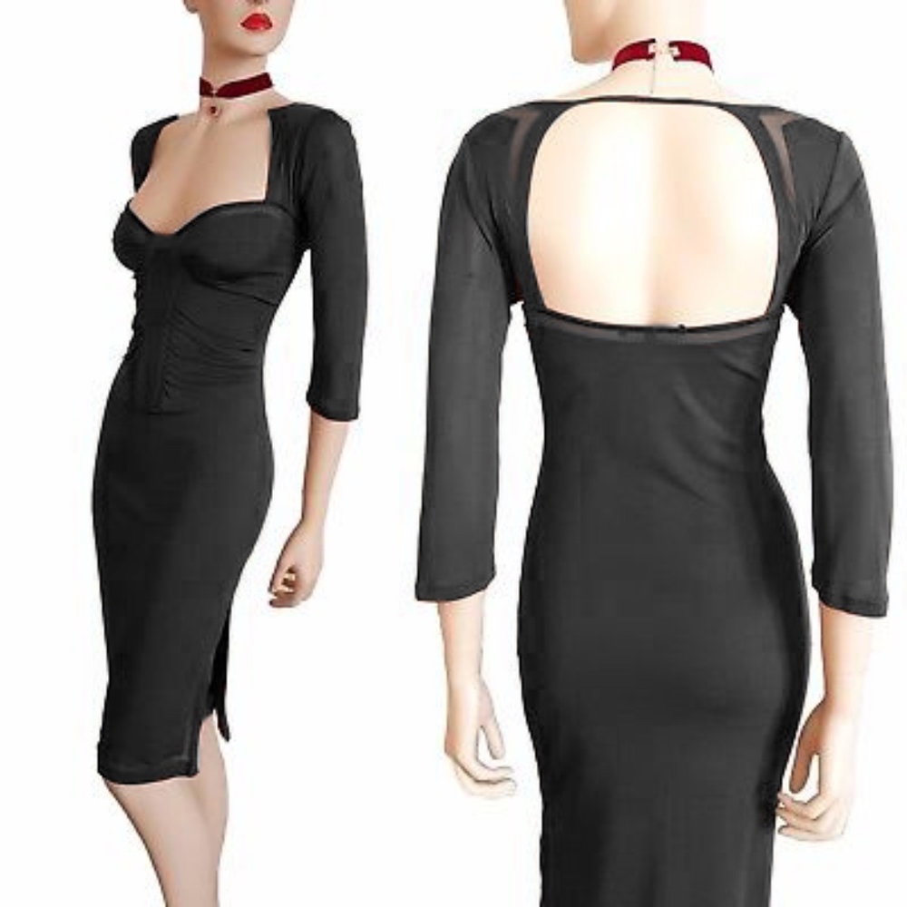 Tom Ford Era Gucci Vintage Black Cocktail Dress